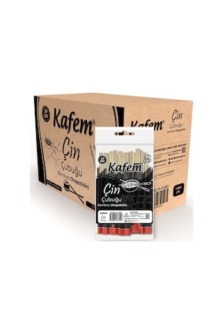 Bambu Çin Çubuğu (Chopsticks) 24 CM - 50 Çift x 30 Paket (Koli)- Kafem