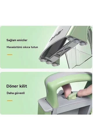 Pazly Çok Fonksiyonlu Mutfak Kesme Ve Rende Aleti, Mavi Renk, Pratik Kullanım Mavi