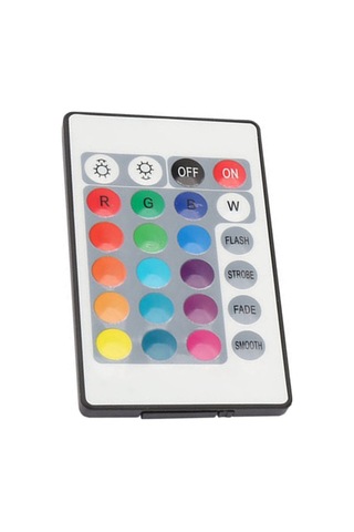 Springsun 5v Usb Rgb Led Işık Şeridi Kontrolcü, 24 Tuşlu Infrared Kumanda, Parlaklık Ayarlaması Ve Dinamik Efektler, 0.5m Kablolu, 150mah Batarya Diğer