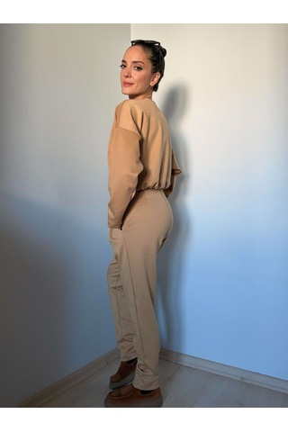 Ali Butik Camel Modal Takım Camel