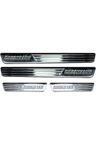Renault Clio 4 Chrome Line Kapı Eşiği 4 Prç Krom 2013-2019
