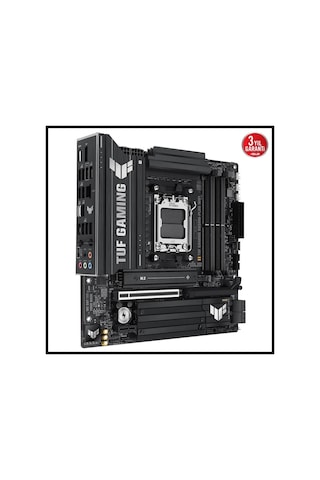 Asus Tuf Gamıng B850m-plus Wıfı, 4xddr5, 3x M.2, Hdmı, Dp, Type-c, Wi-fi 6e, Bluetooth V5.3, Am5 Sok