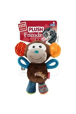 Gigwi Plush Friendz Sesli Maymun Peluş Köpek Oyuncağı