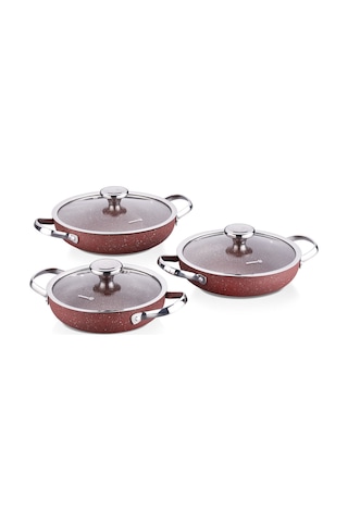 Korkmaz Zeta 6 Parça Kiremit Omlet Set A1356-5 Gri Korkmaz Zeta 6 Parça Kiremit Omlet Set A1356-5 Gri