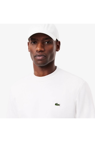 Lacoste Sh9608 Erkek Sweatshirt Beyaz