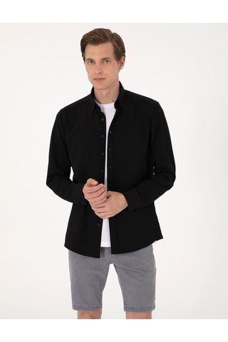 Pierre Cardin Erkek Siyah Gömlek Desenli 50307162-vr046 Siyah