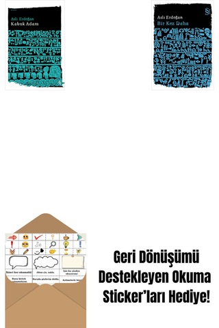 Kabuk Adam + Bir Kez Daha + Okuma Sticker'ları