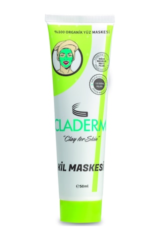 Claderm 50Ml Tüp Organik Kil Maskesi Claderm 50Ml Tüp Organik Kil Maskesi