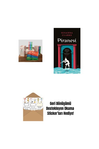 Jonathan Strange Ve Bay Norrell - 3 Kitap Takım Kutulu Set + Piranesi + Okuma Sticker'ları