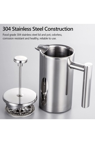 Wondernest Tignapoo Press Makinesi Lichen Kahve 350ml/800ml/french Press Yg