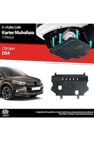 S-dizayn Citroen Ds4 Çelik Karter Muhafaza 2010-2021 A+ Kalite