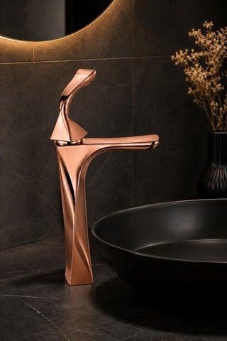 Fexo Uzun Lavabo Bataryası Parlak Rose