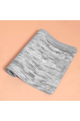 Seeka Marble Yoga Mat - Gri 183cm X 68cm Eksta Geniş Ekstra Uzun Gri
