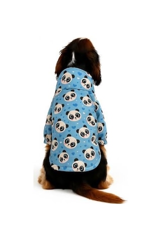 Gedyco Blue Panda Polarlı Küçük Irk Köpek Yağmurluğu