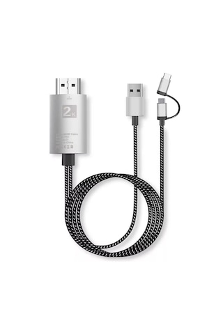 Type-c Micro Usb To Hdmı Dönüştürücü 1080p Görüntü Aktarıcı Fc975