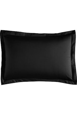 Linens Mix&Match Saten Volanlı Yastık Kılıfı Seti Siyah
