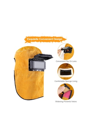 Jl Kaynak Maskesi, Kaynak Maskesi Deri Kaynak Kaskı Koruyucu