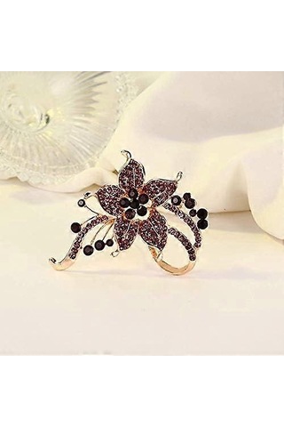 Kristal İnci Çiçek Broşları İğneler Moda Güzel Oluşturulmuş Yapay Elmas Çiçek Broşu Zarif Kadın Kız İçin Parti Dans Düğün Ziyafet İçin İyi Fikir Çok Renkli