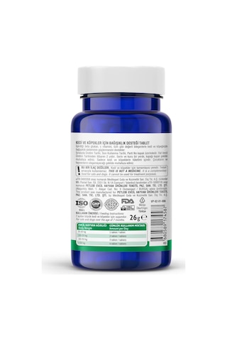 Vet's Plus Immune System Kedi ve Köpekler İçin Tablet 75'li