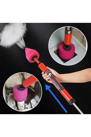 Lemestar Yüksek Basınçlı Pnömatik Tuvalet Tıkanıklık Aracı - Abs Kolu, 120psi, Tuvalet/arıtma Boruları İçin Çabuk Çözüm Diğer