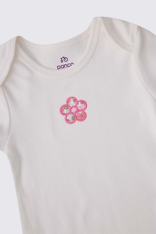 Panço Liberty Kumaş Yenidoğan Kısa Kollu Ekru Body Krem 5611GN03004
