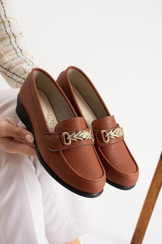 Modafrato Stl-503 Ortopedik Taban Kadın Babet Anne Ayakkabısı Taba