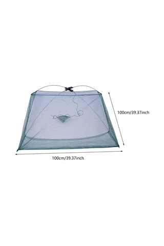 Homyl Balık Ağı Katlanabilir Istakoz Naylon Örgü Çelik 100-cmx100-cm