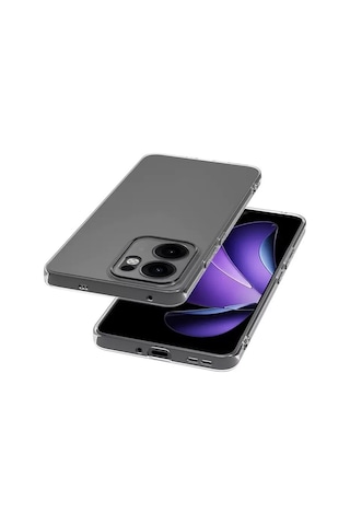 Adige Oppo Reno 13f Uyumlu Kılıf Şeffaf Silikon Şeffaf