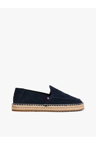 Tommy Hilfiger Hılfıger Flex Espa Suede Loafer Erkek Mavi Günlük Ayakkabı - Fm0fm05392