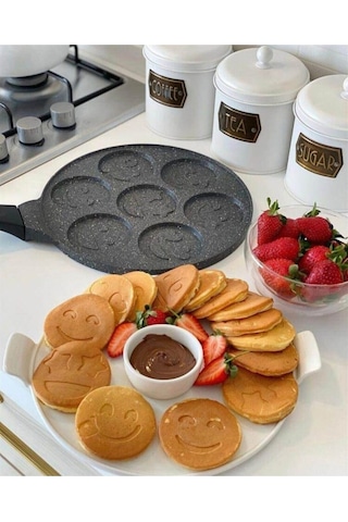 Gülenyüz Smile Döküm Granit Pankek Krep Tavası 27 Cm