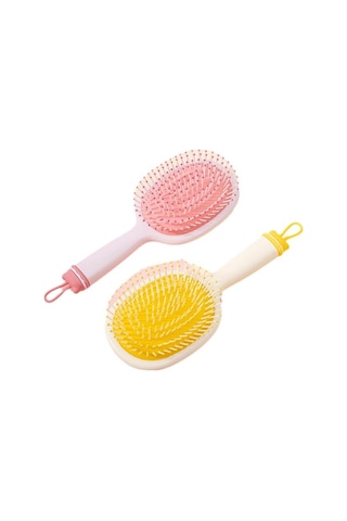 Moveevo Hava Yastıklı Tarak Hava Yastığı Masaj Tarağı Bayan Uzun Saç Kıvırma Tarağı Düz Saç Yuvarlama Tarağı