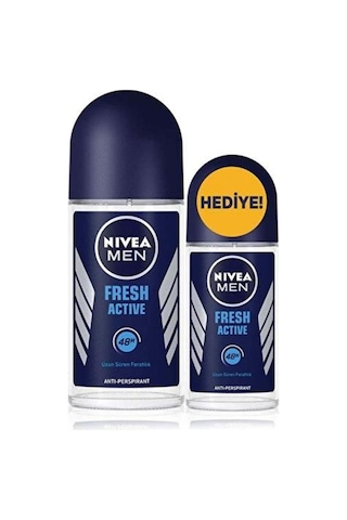 Nivea Men Fresh Active Erkek Roll-On Deodorant 50 ML + 25 ML Nivea Men Fresh Active Erkek Roll-On Deodorant 50 ML + 25 ML