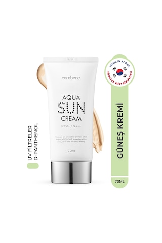Verobene Aqua Sun Su Bazlı Nemlendirici Güneş Kremi SPF50 70 ML