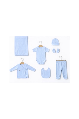 Baby Corner Ribana 7 Li Yenidoğan Hastane Çıkışı Seti Mavi