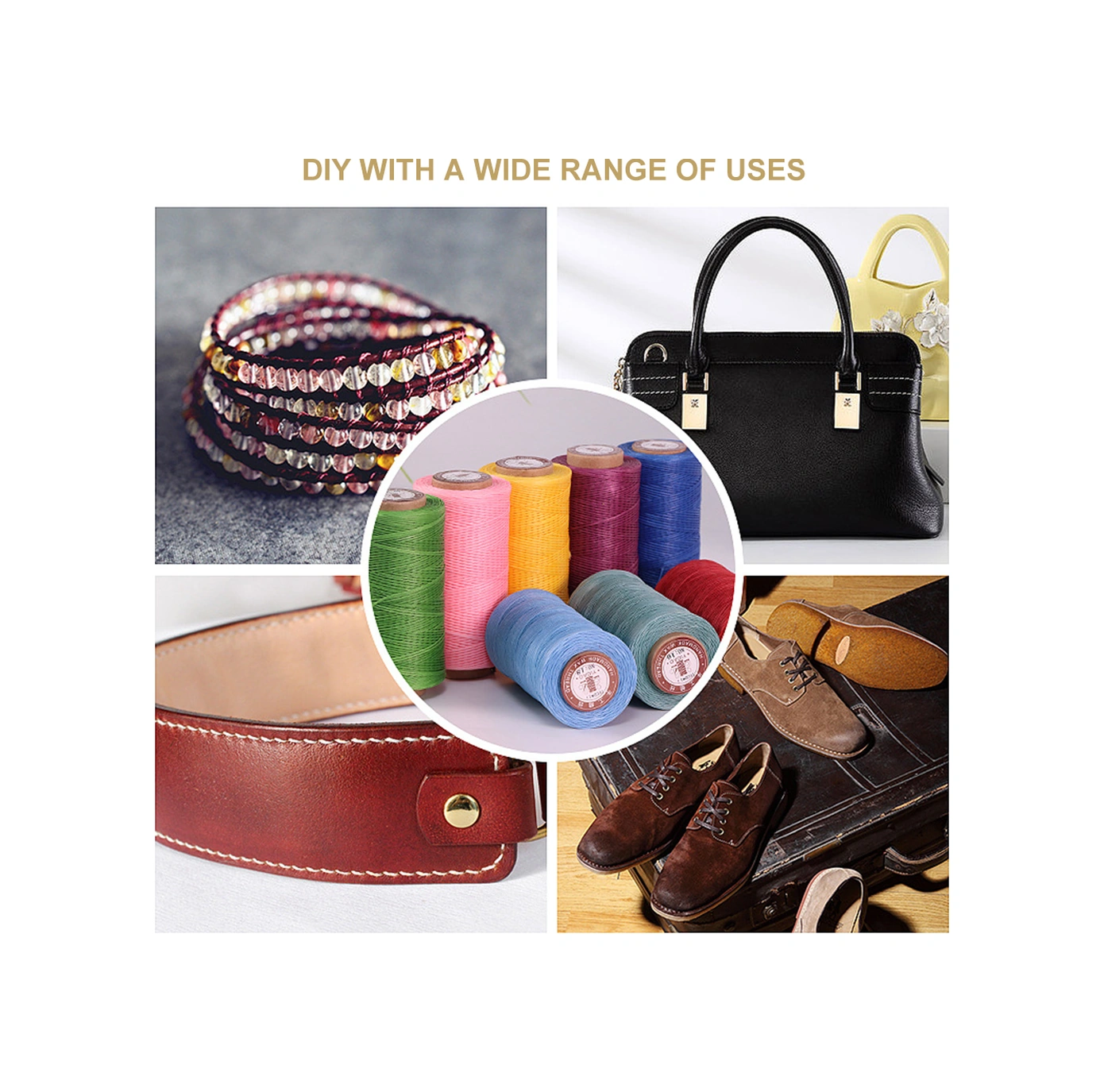 Youtek 0.8mm 150d Poliester Balmalı İpi, 260m Kahverengi, El İşleri, Örgü, Deri Çalışmaları İçin Dayanıklı Ve Su Geçirmez Diğer