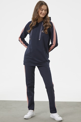 Çift Renk Kapüşonlu Eşofman Takım - Lacivert 001