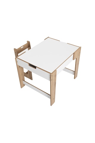 Minera Mnr-0677 Anka Montessori Oyun Masası 1 Masa + 1 Sandalye Beyaz