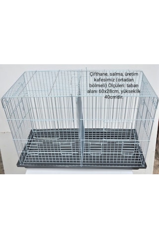 Çifthane Salma Kafes Ortadan Bölmeli Üretim Kafesi