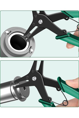 Honmex 2'li 1 Tasarım Yüksek Karbon Çelik Snap Ring Pliers - Tamir Bakım İçin Açılır Tutuculu El Aracı