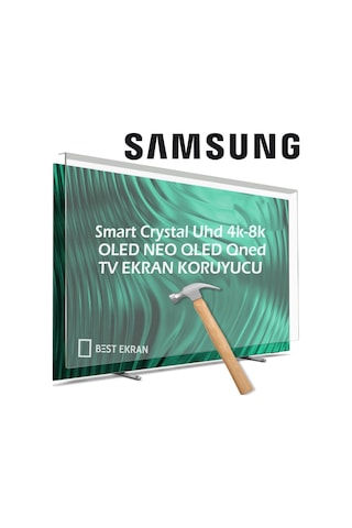 Samsung Uyumlu 55" Inç 139 Ekran Led Oled Qled Crystal The Frame Qned Smart Uhd 4k-8k Televizyon Ekran Koruyucu