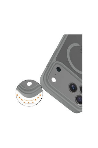 Joko İphone 17 Pro Max Kılıf Jota Seri Magsafe Kapak Gri