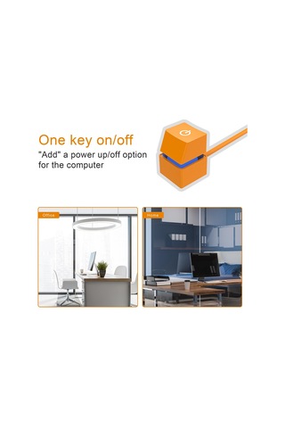 Homyl Masaüstü Bilgisayar Güç Anahtarı Mavi-ışık-4m