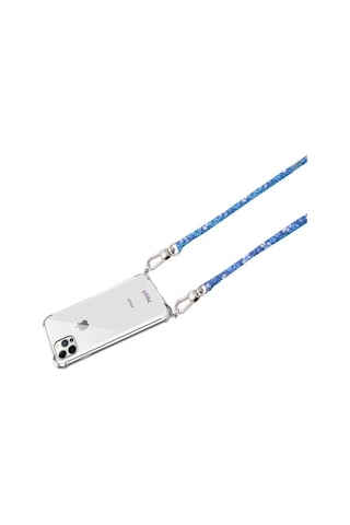 Hippi Snow Flower Renkli İpli Boyun Askılı Kumaş Telefon Askısı - 110 Cm