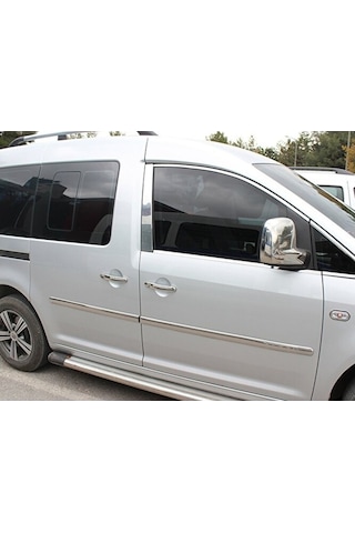 Vw Caddy Uyumlu Yan Kapı Çıtası Yazılı 4 Parça Krom 2003 - 2014