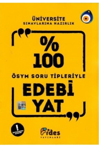Fides Yayınları Yüzde 100 Ösym Soru Tipleriyle Edebiyat