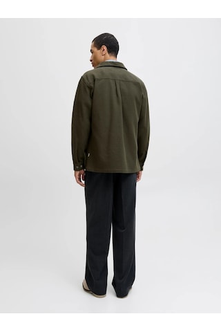 Jack & Jones Jack&jones Jprrayle Melange Solid L/s Erkek Gömlek 12286840 Haki