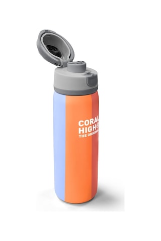 Coral High Kids Renkli Çizgili Desenli Pipetli Ve Direkt Içim Çelik Termos 800 Ml 38540