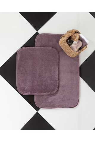 Madame Coco Carol Banyo Paspası 1kbapa05152'li Küçük Boy Set-k.mürdüm Mürdüm