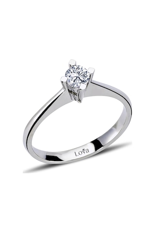 Lova F Renk 0,24 Karat Pırlanta Tektaş Yüzük - 1050140