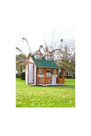 Mandu Ultra Lüks Ahşap Evi Köpek Kulübesi 120 x 132 x 103 CM